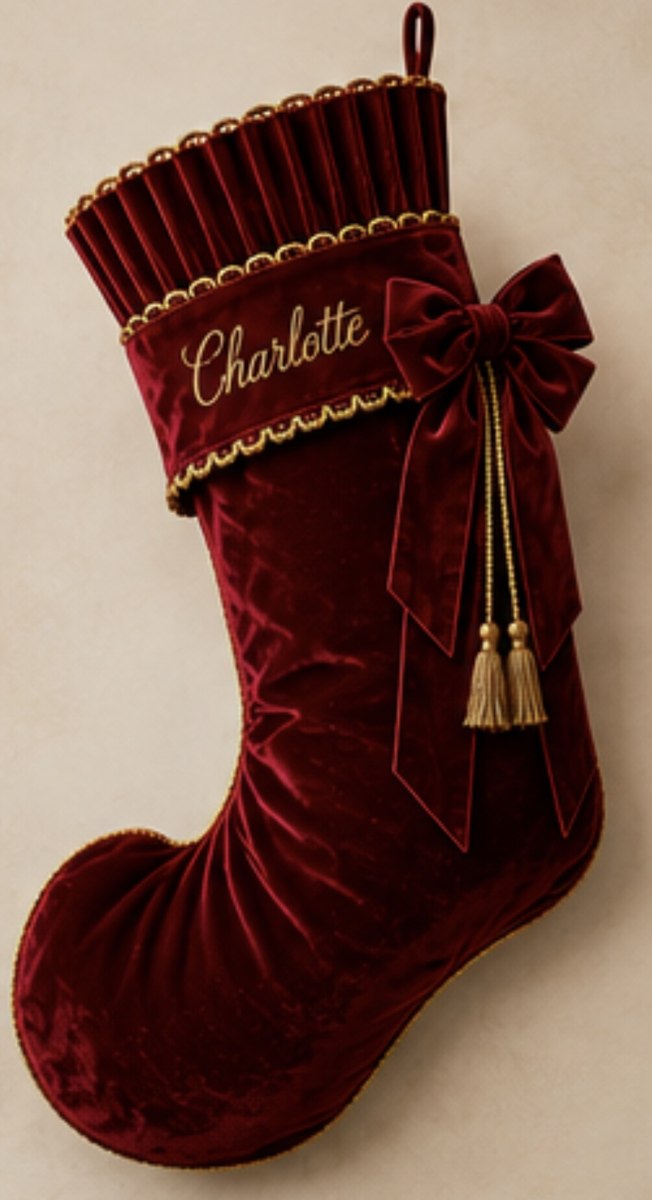 Grand Heirloom Stocking - handmade stocking
