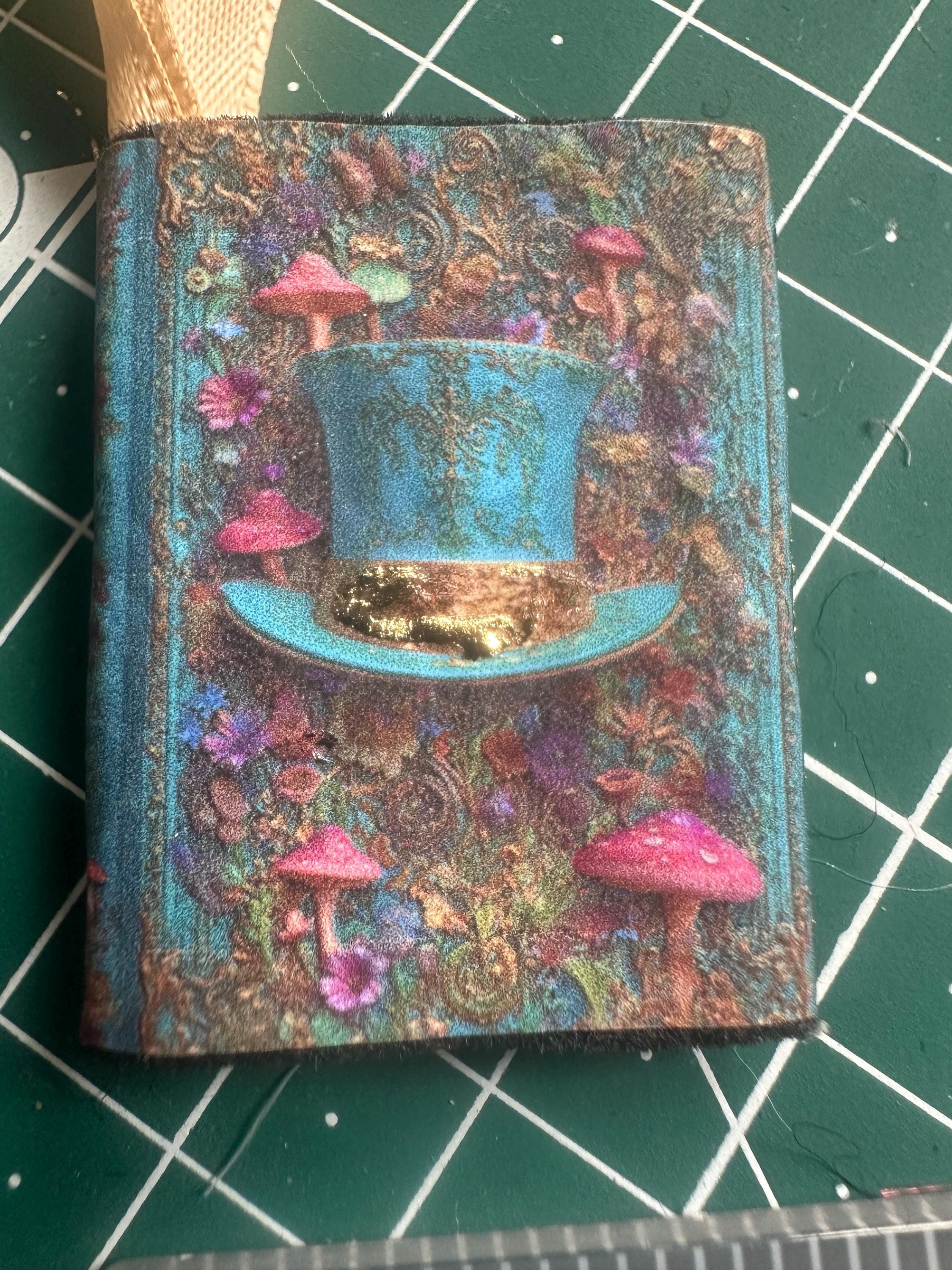 Mad Hatter Mini Book Ornament - handmade book ornament