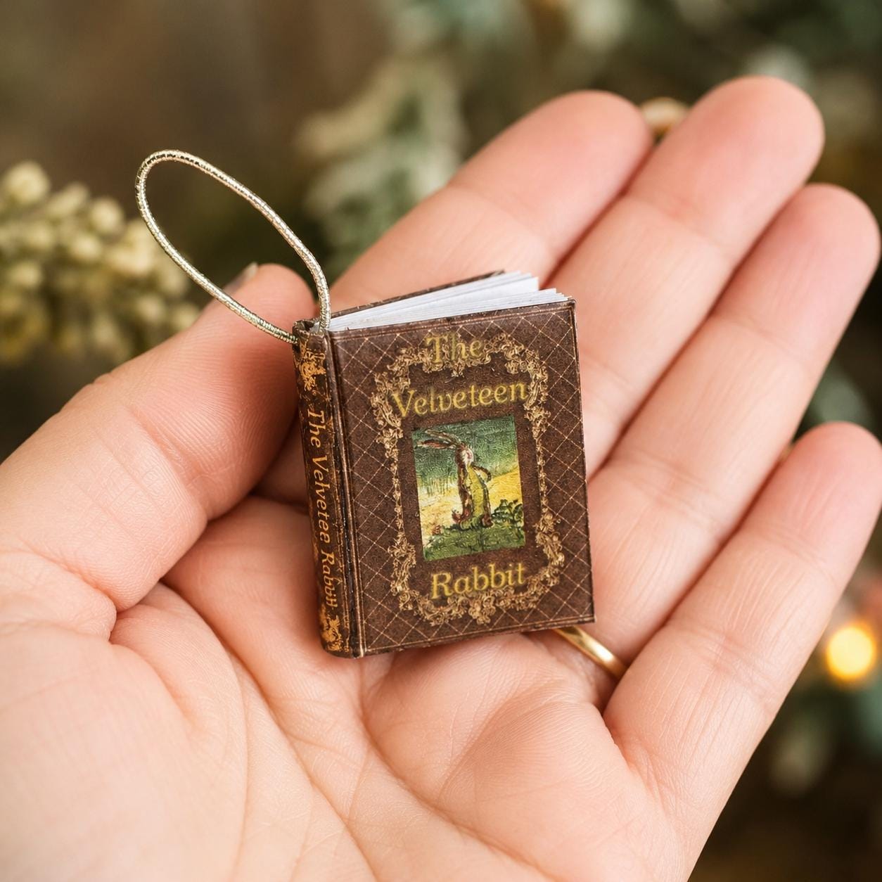 The Velveteen Rabbit Book Bauble - handmade book ornament